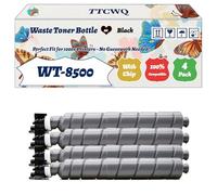 Compatible for Kyocera WT-8500 Waste Toner Bottle Work for Kyocera TASKalfa 2552ci TASKalfa 3252ci TASKalfa 4052ci TASKalfa Printers (4 Pack Black)