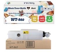 Compatible for Kyocera WT-860 Waste Toner Bottle Work for Kyocera TASKalfa 3050ci 3500i 3550ci 4500i Printers, with Chip, High Yield 35000 Pages, High-Definition Printing (1 Pack Black)