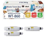 Compatible for Kyocera WT-860 Waste Toner Box Work for Kyocera TASKalfa 3050ci 3051ci 3500i 3501i 3550ci Printers (3 Pack Black)