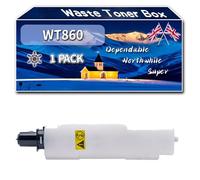 Compatible for Kyocera WT860 Waste Toner Box, Work for Kyocera FS-C 8600 DN FS-C 8600 Series FS-C 8650 DN FS-C 8670 DTN Printers, Waste Toner Box WT-860 1902LC0UN0 (1 Pack Black)
