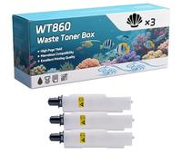 Compatible for Kyocera WT860 Waste Toner Box, Work for Kyocera TASKalfa 3050 ci 3050 cig 3051 ci 3500 i 3501 i 3550 ci 3550 cig 3551 ci 5551 Printers (3 Pack Black)
