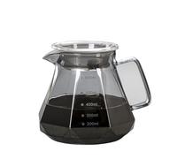 Compatible for Leeseph,Espresso Glass Carafe Coffee Pot, Pour Over Coffee Filter Kettle - 400ml 600ml Diamond Glass Coffee Sharing Pot(600ml)