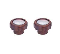 Compatible for Lelit, Walnut Steam Switch Knob for Bianca V3, Anti-Scald Brew Head Ring Retrofit Kit(Circular knob)