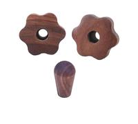 Compatible for Lelit, Walnut Steam Switch Knob for Bianca V3, Anti-Scald Brew Head Ring Retrofit Kit(D)