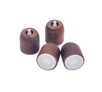 Compatible for Lelit, Walnut Steam Switch Knob for Bianca V3, Anti-Scald Brew Head Ring Retrofit Kit(Walnut Wood footrest)
