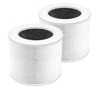 Compatible For LEVOIT-Core Mini-RF Air Purifier HEPA 360Degree Filtration Activated Carbon Filtration System 2 Pack True HEPA Filter Activated Carbon Filter Air Purification-fragrance Sponge Room