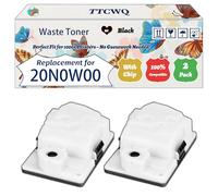 Compatible for Lexmark 20N0W00 Waste Toner Container Work for Lexmark CS331dw CS431dw CX331adwe CX431adw C2336 Printers (2-Pack Black)