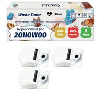 Compatible for Lexmark 20N0W00 Waste Toner Container Work for Lexmark CS431dw CX431adw MC3224i MC3326i MC3426i Printers, with Chip, High Yield 15000 Pages, High-Definition Printing (3 Pack Black)