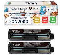 Compatible for Lexmark 20N20K0 20N20C0 20N20Y0 20N20M0 Toner Cartridge Work for Lexmark CS331 CX331 Printers, with Chip, High Yield 1500 Pages, High-Definition Printing (2 Pack Black)