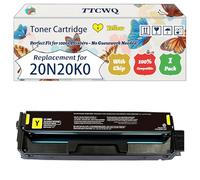 Compatible for Lexmark 20N20K0 20N20C0 20N20Y0 20N20M0 Toner Cartridge Work for Lexmark CS331 CX331 Printers, with Chip, High Yield 1500 Pages, High-Definition Printing (1 Pack Yellow)