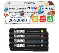 Compatible for Lexmark 20N20K0 20N20C0 20N20Y0 20N20M0 Toner Cartridge Work for Lexmark CS331 CX331 Printers, with Chip, High Yield 1500 Pages, High-Definition Printing (4-Pack BK/C/M/Y)