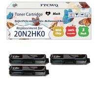 Compatible for Lexmark 20N2HK0 20N2HC0 20N2HY0 20N2HM0 Toner Cartridge Work for Lexmark CS331dw CS431dw CX331adw Printers (3 Pack Black)