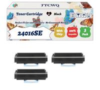 Compatible for Lexmark 24016SE Toner Cartridge Work for Lexmark E332N E332TN E340 E342 E342N E342TN E230 Printers, with Chip, High Yield 3500 Pages, High-Definition Printing (3 Pack Black)