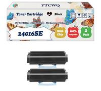 Compatible for Lexmark 24016SE Toner Cartridge Work for Lexmark E332N E332TN E340 E342 E342N E342TN E230 Printers, with Chip, High Yield 3500 Pages, High-Definition Printing (2-Pack Black)