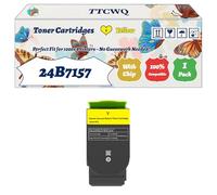 Compatible for Lexmark 24B7157 24B7156 24B7155 24B7154 Toner Cartridges Work for Lexmark C2240 XC2235 Printers, with Chip, High Yield 10000 Pages, High-Definition Printing (1 Pack Yellow)