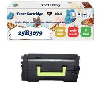 Compatible for Lexmark 25B3079 Toner Cartridge Work for Lexmark M5200 Series M5255 M5260 M5265 M5270 XM5300 Series XM5360 XM5365 Printers (1 Pack Black)