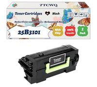 Compatible for Lexmark 25B3101 Toner Cartridges Work for Lexmark XM7355 Printers, with Chip, High Yield 55000 Pages, High-Definition Printing (1 Pack Black)