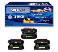 Compatible for Lexmark 50F0Z00 Imaging Unit, Work for Lexmark MS310d MS310dn MS310dw MS312dn MS312dnw MS410d Printers, Imaging Unit (3 Pack Black)