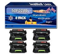 Compatible for Lexmark 50F0Z00 Imaging Unit, Work for Lexmark MS410dn MS415dn MS510dn MS610de MS610dn MS610dte MS711dn Printers, Imaging Unit (4 Pack Black)