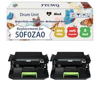 Compatible for Lexmark 50F0ZA0 500ZA Drum Unit Work for Lexmark MX511dhe MX511dte MX517de MX610de MX611de Printers (2-Pack Black)