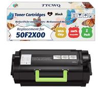 Compatible for Lexmark 50F2X00 Toner Cartridges Work for Lexmark MS410d MS410dn MS510dn MS610de MS610dn Printers (1 Pack Black)