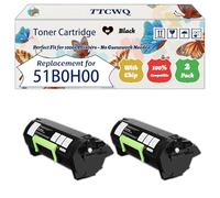 Compatible for Lexmark 51B0H00 Toner Cartridge Work for Lexmark MS317dn MS517dn MS617dn MX317dn MX417de MX517de Printers, with Chip, High Yield 8500 Pages, High-Definition Printing (2-Pack Black)