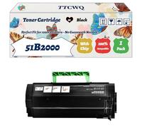 Compatible for Lexmark 51B2000 Toner Cartridge Work for Lexmark MS517DN MS417DN MS317DN MS317 MS617DN Printers, with Chip, High Yield 30000 Pages, High-Definition Printing (1 Pack Black)