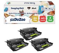 Compatible for Lexmark 52D0Z00 Imaging Unit Work for Lexmark B2770adwhe MS710dn MS711dn MS810de MS810dn Printers (3 Pack Black)