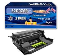 Compatible for Lexmark 52D0Z00 Imaging Unit, Work for Lexmark MS812dtn MX810dpe MX810dxpe MX811dpe Printers, Imaging Unit 520Z (1 Pack Black)