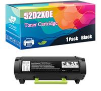 Compatible for Lexmark 52D2X0E Toner Cartridge MS810de MS810dn MS810dtn MS810n MS811dn MS811dtn MS811n MS812de MS812dn MS812dtn Printers, High Yield 45000 Pages (Black)