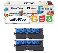 Compatible for Lexmark 54G0W00 Waste Toner Container Work for Lexmark CS921de CS923de CX920de CX921de CX922de CX923dte CX923dxe CX924dte Printers (2-Pack Black)