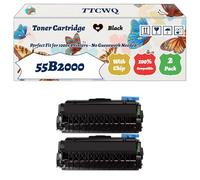 Compatible for Lexmark 55B2000 Toner Cartridge Work for Lexmark MS431DW MS431DN MS331DN MX331ADN MX431ADN Printers (2-Pack Black)