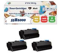 Compatible for Lexmark 55B2000 Toner Cartridges Work for Lexmark MS331 MS431 MX331 MX431 MX432 Printers, with Chip, High Yield 4000 Pages, High-Definition Printing (3 Pack Black)