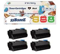 Compatible for Lexmark 55B200E Toner Cartridges Work for Lexmark MS331dn MS431dn MX331adn MX431adn MX432ADWE Printers, with Chip, High Yield 4000 Pages, High-Definition Printing (4 Pack Black)