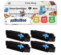 Compatible for Lexmark 55B2H00 Toner Cartridges Work for Lexmark MS331dn MS431dn MX331adn MX431adn MX432ADWE Printers, with Chip, High Yield 25000 Pages, High-Definition Printing (4 Pack Black)