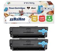 Compatible for Lexmark 55B2H00 Toner Cartridges Work for Lexmark MS331dn MX432ADWE MS431dn MX331adn MX431adn Printers, with Chip, High Yield 15000 Pages, High-Definition Printing (2-Pack Black)