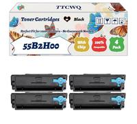 Compatible for Lexmark 55B2H00 Toner Cartridges Work for Lexmark MS331dn MX432ADWE MS431dn MX331adn MX431adn Printers, with Chip, High Yield 15000 Pages, High-Definition Printing (4 Pack Black)