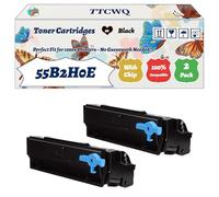Compatible for Lexmark 55B2H0E Toner Cartridges Work for Lexmark MS431dn MX432adwe MS431dw MX431adn Printers, with Chip, High Yield 25000 Pages, High-Definition Printing (2-Pack Black)