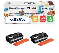 Compatible for Lexmark 55B2X00 Toner Cartridges Work for Lexmark MS331dn MS431dn MX331adn MX431adn MX432ADWE Printer, with Chip, High Yield 30000 Pages, High-Definition Printing (2-Pack Black)
