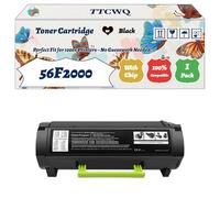 Compatible for Lexmark 56F2000 Toner Cartridge Work for Lexmark MX421ADE MX521DE MX522ADHE MX622ADE MX622ADHE Printers (1 Pack Black)