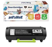 Compatible for Lexmark 56F2H0E Toner Cartridges Work for Lexmark MS321DN MS421DN MS421DW MS521DN MS621DN Printers (1 Pack Black)