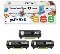 Compatible for Lexmark 56F2H0E Toner Cartridges Work for Lexmark MS321DN MS421DN MS421DW MS521DN MS621DN Printers (3 Pack Black)