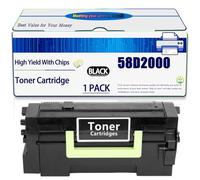 Compatible for Lexmark 58D2000 Toner Cartridge MS725 MS821 MS822 MS823 MS825 Printers, High Yield 7500 Pages, with Chip (Black)