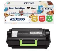 Compatible for Lexmark 62D2000 Toner Cartridges Work for Lexmark MB2770adwhe MX710de MX710dhe MX711de MX711dhe Printers (1 Pack Black)