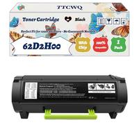 Compatible for Lexmark 62D2H00 Toner Cartridge Work for Lexmark MX710de MX710dhe MX711de MX711dhe MX711dthe Printers (1 Pack Black)