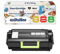 Compatible for Lexmark 62D2H00 Toner Cartridge Work for Lexmark MX812DME MX812DXFE MX812DXME MX711DE MX711DHE Printers, with Chip, High Yield 30000 Pages, High-Definition Printing (1 Pack Black)