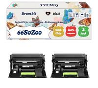 Compatible for Lexmark 66S0Z00 Drum kit Work for Lexmark MS531dw MS630Series MS631dw MS632dwe MX532adwe Printers (2-Pack Black)