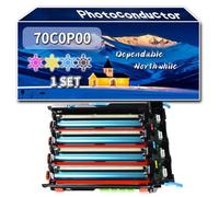 Compatible for Lexmark 70C0P00 Photoconductor Unit, Work for Lexmark CX310DNW CX410DE CX410E CX510DEW CX517de CX310N CX310DN CX317dn Printers, Photoconductor Unit 700P (1 Set)