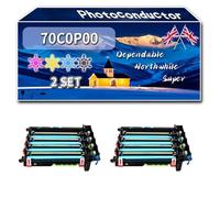 Compatible for Lexmark 70C0P00 Photoconductor Unit, Work for Lexmark CX410e CX510de CX510dhe CX510dthe Printers, Photoconductor Unit (2 Set)