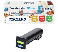 Compatible for Lexmark 72K2XK0 Toner Cartridge Work for Lexmark CS820de CX820de CX825de CX860de Printers, with Chip, High Yield 32000 Pages, High-Definition Printing (1 Pack Cyan)